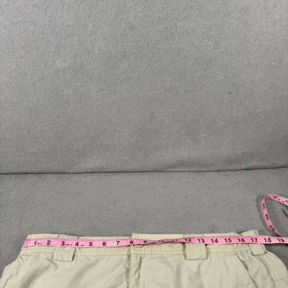 Vtg Columbia Shorts Mens Size L‎ Khaki Tan Ripstop Cargo Hiking Gorpcore Nylon